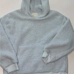 American Eagle Outfitters Soft Blue Sherpa Hoodie